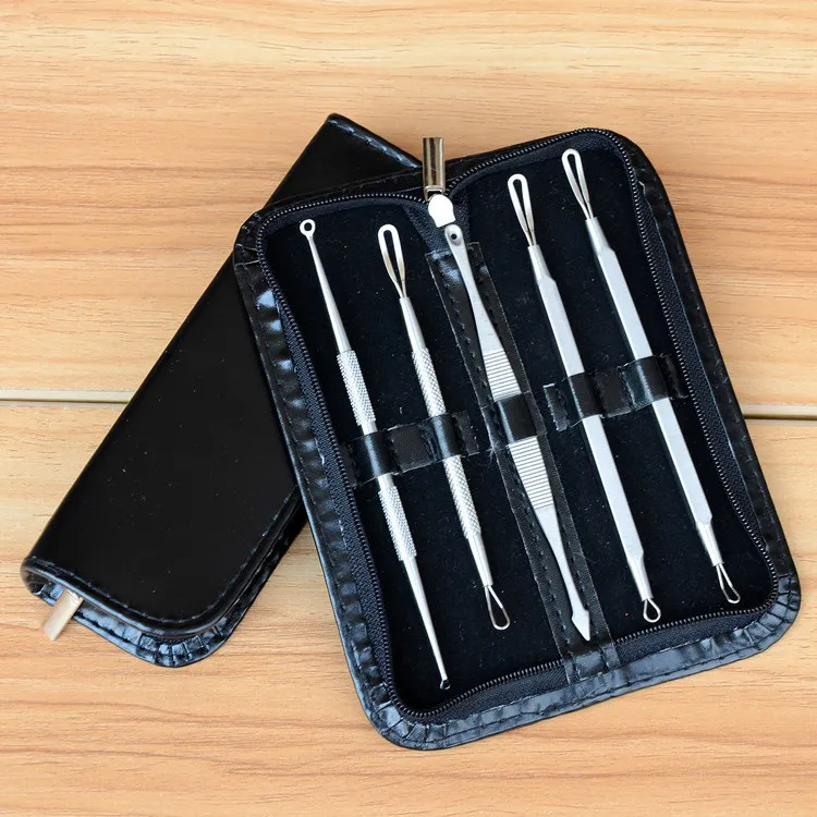 Stainless steel acne needles, 5 sets of acne needles, removal blackhead tools set, acne beauty needle