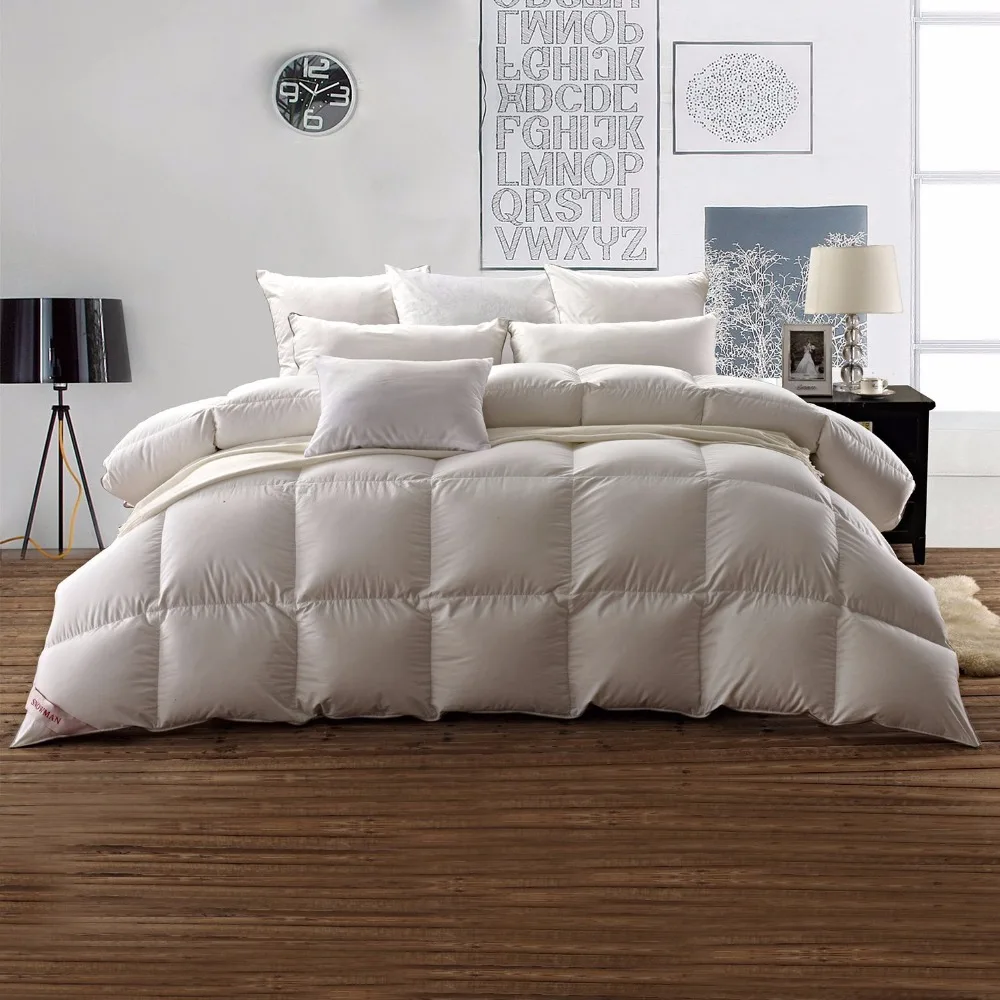 New Design High Quality Washed Easy To Care Quilt 30 White Goose