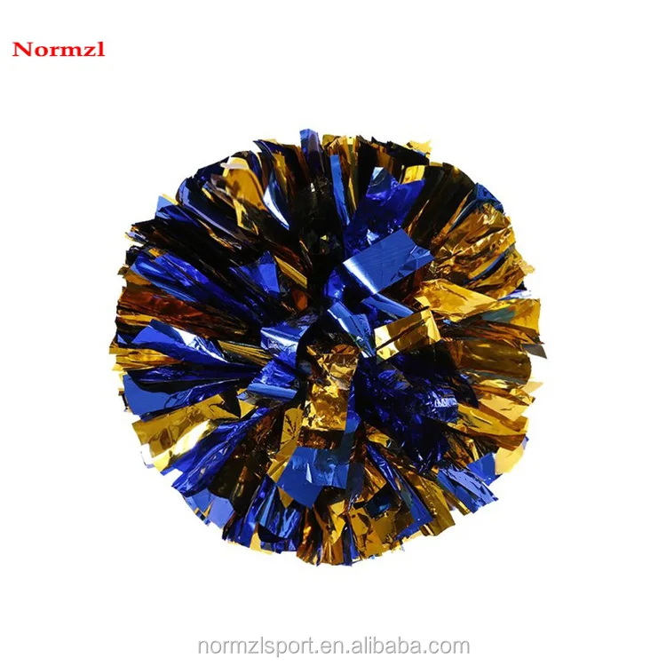 Hot Sell Different Color Metallic Cheerleading Pom Poms Wholesale Cheer