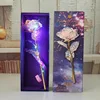 New 24K Foil Plated Rose Gold Rose Wedding Decoration Flower Valentine's Day Gift Lover's Rose Artificial Only for Drop shipping