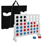 giant wooden Connect 4,removable four in a row garden game line with color pieces