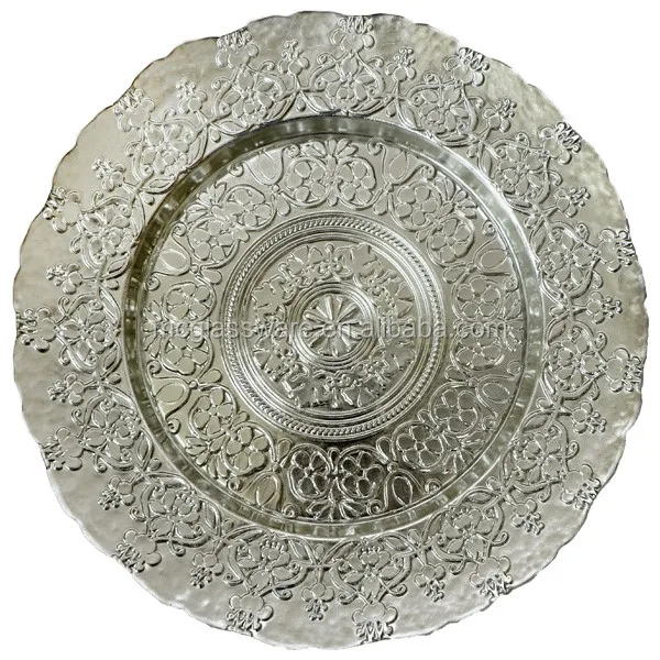 Wholesale Wedding Events Embossed Cheap Charger Plate, View Wholesale