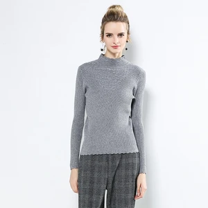 sleeve tops woman sweater knitted cashmere sweater for women