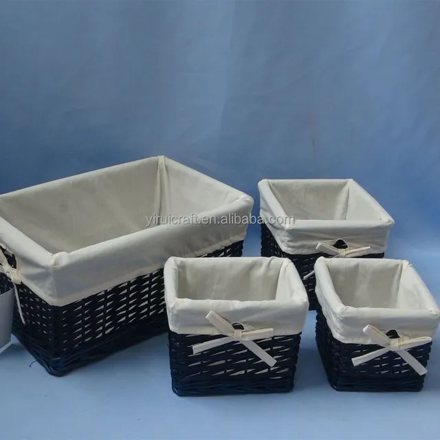 2018 hot selling wholesale household willow basket stackable