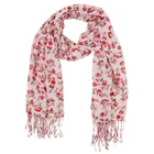 Top Quality Ladies Long Cotton Floral Hijab Scarf With Tassel Winter Women Fashionable Crinkle Cheap Head Scarves