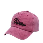 Washed baseball cap men and women trend 3D embroidery personality 100% cotton cap visor hat