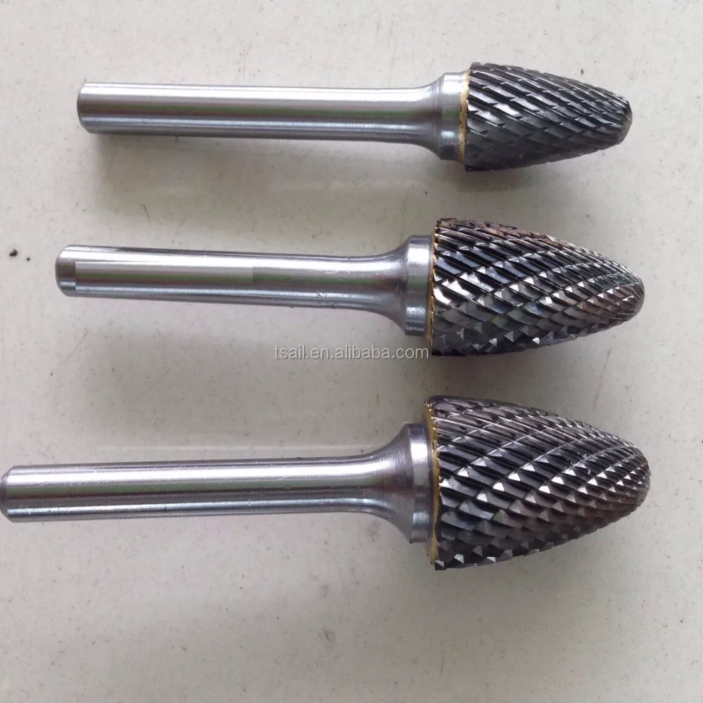 high quality tungsten carbide burrs tree shape with radius end f