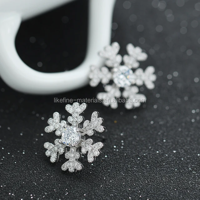 anniversary engagement gifts snow flower crystal diamond zircon