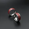 ZJ064 Red Stone Ring Designs For Men, Stainless Steel Engagement Rings Jewelry Women