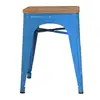 stackable stool China Colorful Cheap high Metal custom bar Chairs To Dining Room for school with footrest