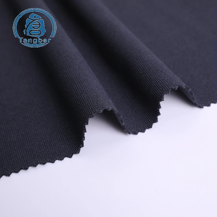 High QualityChina factory knitting ottoman Poly Spun 95% Polyester 5% Spandex Fabric for cloth