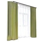 Curtains for Livingroom Linen Textured Room Darkening Window Curtain in Greyish Beige