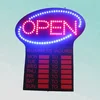 CE and RoHS acrylic 52X60cm high bright indoor business hour flashing electronic led open sign
