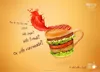 cheap Hamburger custom el poster for advertising with long liffe time and attracive animation