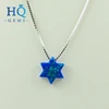 wholesale OP05 blue Opal David Star shape 12mm ethiopian opal r