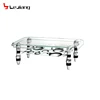 living room furniture metal mirrored coffee table glass top center table design LCB132