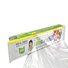 Household BPA Free Slide Cutter PE Food Grade Stretch Cling Film Plastic Food Wrap For Sale