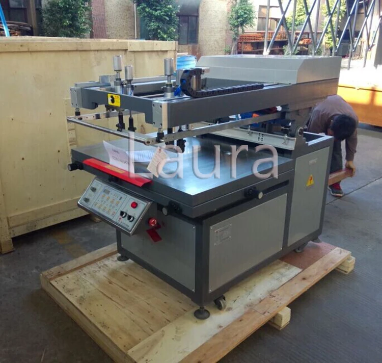 600*900mm accuracy 0.01mm flat bed glass screen printing machine