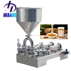 Horizontal Double head Paste filling machine bottle can bag tomato ketchup filling machine
