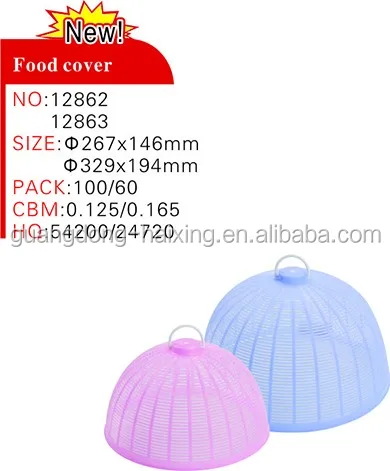 Eco-friendly Factory Price Pop Up Umbrella Plastic Table Food Mesh Screen Cover