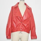 Wholesale PU Leather Jacket women Leather Jacket Motorcycle Jacket