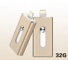 2017 manufacture Metal 3 in 1 otg usb 2.0 16gb flash drive