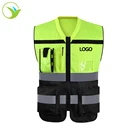 Uk Fireman Uniform For Rescue Protection Reflective Fire Rescue High Visibility Orange Vest Uniform