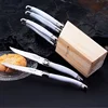 6 pcs Steak Knives Multi color Acrylic Handle Dinner Knife Stainless steel Table Knives set