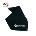 Custom logo printed suede chamois microfiber eyeglass glasses lens cleaning cloths