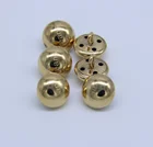 factory gold plating kurta metal hand sewing covers button for coat