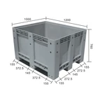Plastic Pallet Bin Box For Cargo Fruits & Vegetables Plastic Storage Box