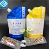Transparent plastic bags stand up pouches/foldable spout water pouches Baby food packaging safe