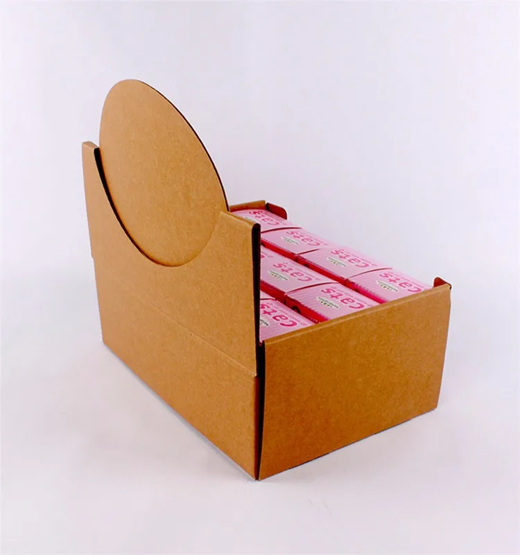 Custom Small Cardboard Paper Printed Corrugated Retail Counter Display
