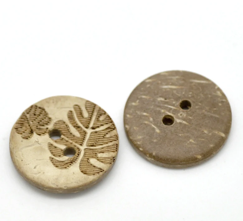New 2x100 Pattern Coconut Shell 2 Holes Sewing Scrapbooking Buttons Scrapbook 18mm B19962 Over $110 Free Express