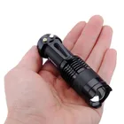 Customized High Power Waterproof Zoomable Mini Torch 14500/AA Powered Q5 tactical Mini Led Flashlight with clip