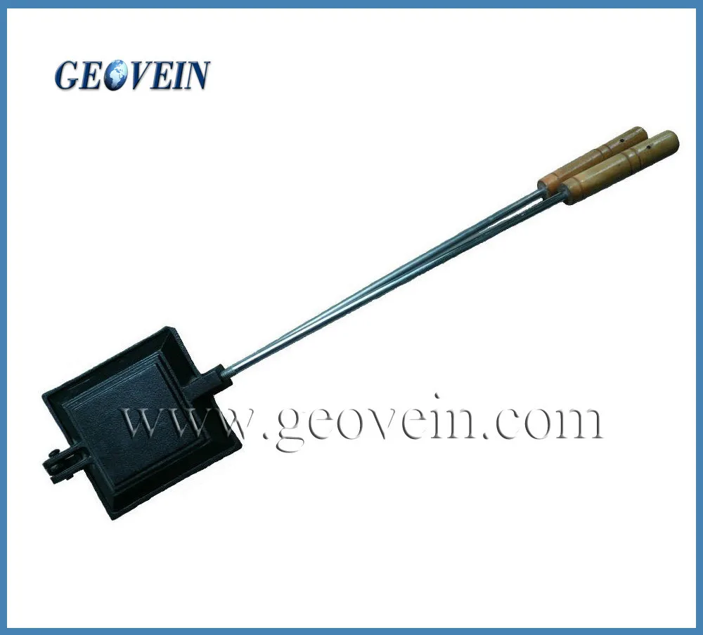 Pre-seasoned Cast Iron Single pie iron