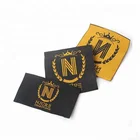 Fashion Personalized Design Custom Garment Trademark Name Logo Sew on Damask Woven Label for Clothes
