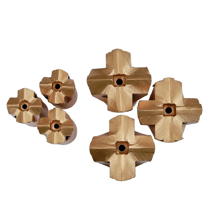 Tapered Cross Drill Bits For Rock Drilling