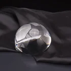 One-Stop Service Factory Customized Clear Crystal Glass 3D Laser Engraving Paperweight Hemisphere