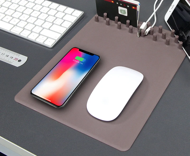 Wireless Charger Storage Mouse Pad