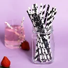 Wholesale Biodegradable Striped Paper Party Straws