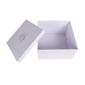 luxury empty rigid packing cardboard gift paper box for flower