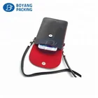 China logo print leather waterproof portable mobile phone pouch bag