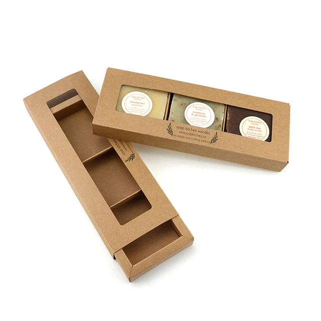 made in china kraft paper sweet gift box soap packaging box with