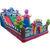 Factory Happy Underwater World Playground Inflatable Bouncer Cartoon Air Castle With Slides