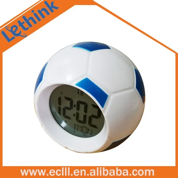 Football design digital talking alarm clock with calendar function