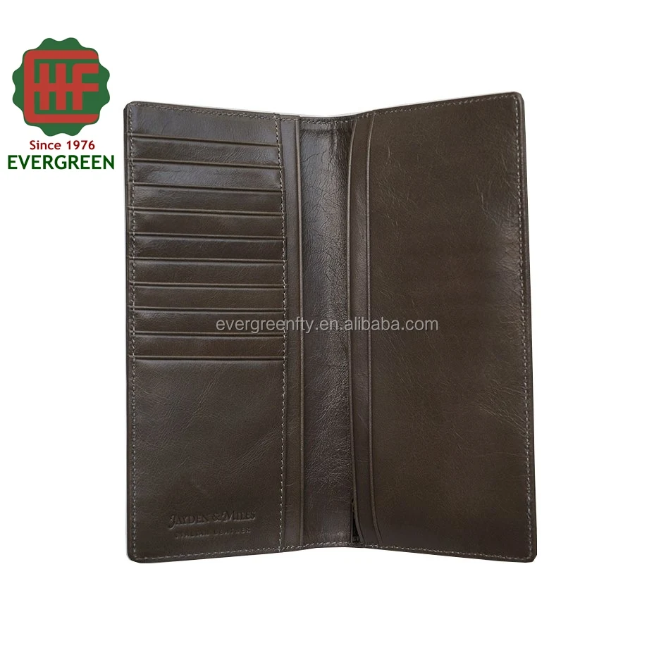 good quality oem odm business women man leather long wallet