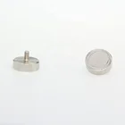D20mm with threaded stem M6x10 force 14kg mounting magnet pot