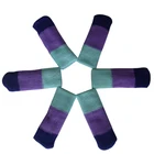 Acrylic Socks Socks Stripe Socks Custom Multi-colored Striped Acrylic Double Layer Chair Leg Socks