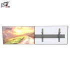 Powder Coating Video Wall Display Fixed Adjustable Shelf Bracket With Aluminum Mounting Rails